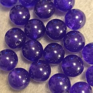 Vibrant Purple Chalcedony Gemstone Rounds